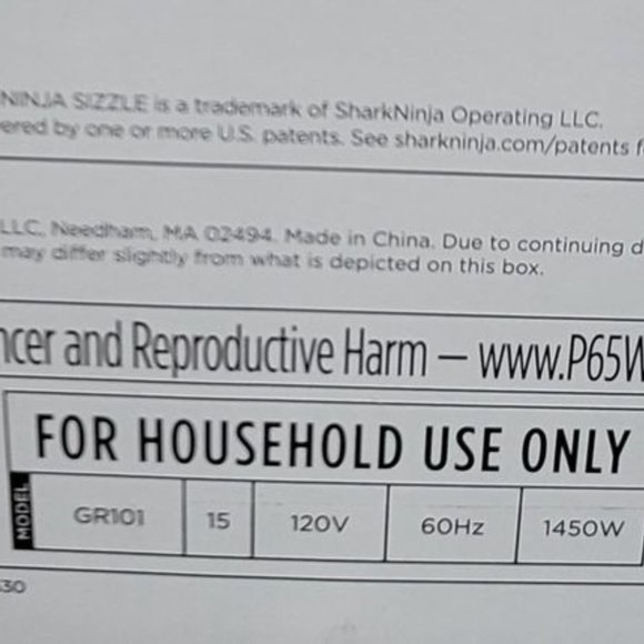 NINJA SIZZLE SMOKELESS INDOOR GRILL+GRIDDLE - Picture 3 of 3